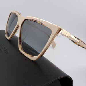 Rag & Bone 59MM Gold Accent Browline Cat Eye Shades, Metal Tortoise Retro 1049GS